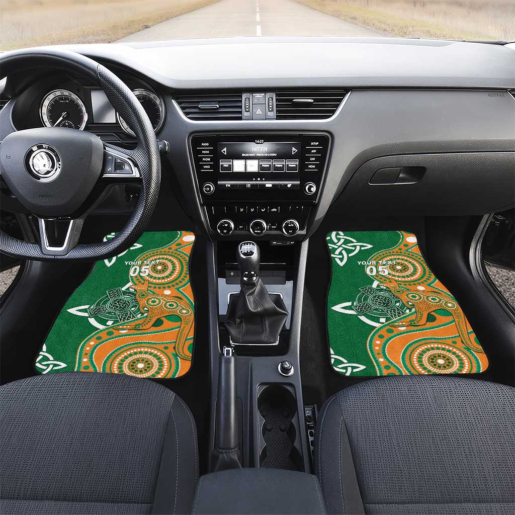 Australia And Ireland Rugby Car Mats Walllabies And Shamrock Together