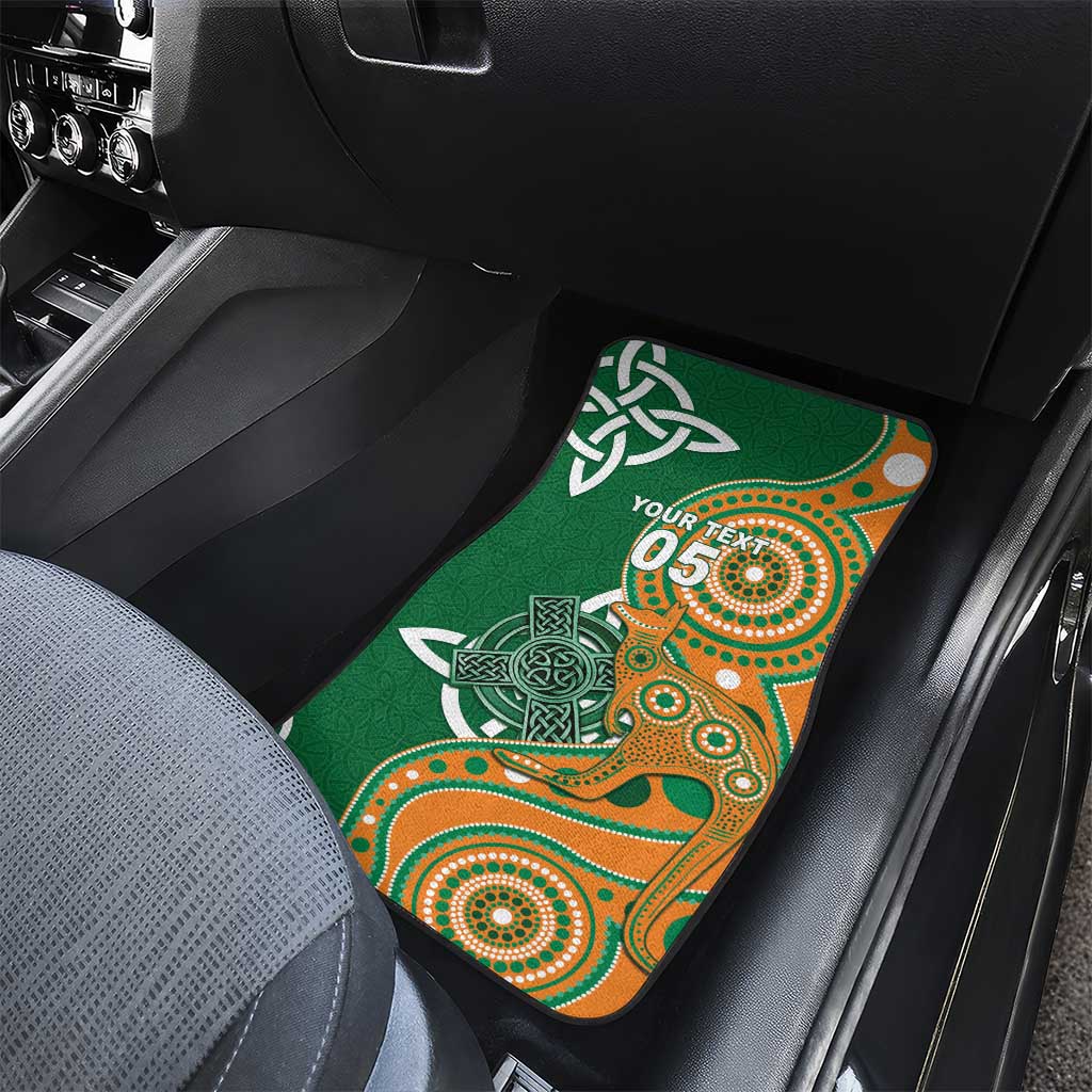Australia And Ireland Rugby Car Mats Walllabies And Shamrock Together