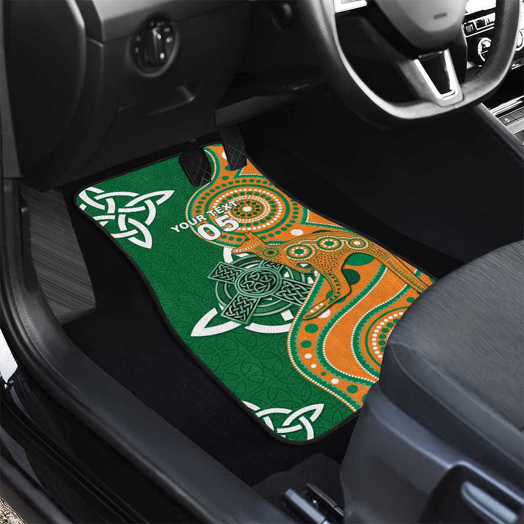 Australia And Ireland Rugby Car Mats Walllabies And Shamrock Together