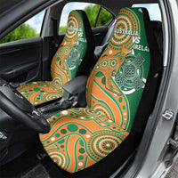 Australia And Ireland Rugby Car Seat Cover Walllabies And Shamrock Together