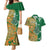 Australia And Ireland Rugby Custom Couples Matching Mermaid Dress and Hawaiian Shirt Walllabies And Shamrock Together