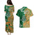 Australia And Ireland Rugby Custom Couples Matching Puletasi and Hawaiian Shirt Walllabies And Shamrock Together