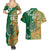 Australia And Ireland Rugby Custom Couples Matching Summer Maxi Dress and Hawaiian Shirt Walllabies And Shamrock Together