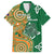 Australia And Ireland Rugby Custom Family Matching Off Shoulder Maxi Dress and Hawaiian Shirt Walllabies And Shamrock Together