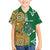 Australia And Ireland Rugby Custom Family Matching Off Shoulder Maxi Dress and Hawaiian Shirt Walllabies And Shamrock Together