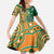 Australia And Ireland Rugby Custom Family Matching Summer Maxi Dress and Hawaiian Shirt Walllabies And Shamrock Together