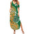 Australia And Ireland Rugby Custom Family Matching Summer Maxi Dress and Hawaiian Shirt Walllabies And Shamrock Together