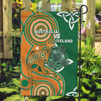 Australia And Ireland Rugby Garden Flag Walllabies And Shamrock Together