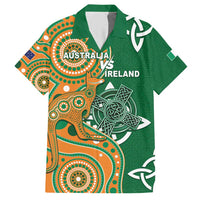 Australia And Ireland Rugby Custom Hawaiian Shirt Walllabies And Shamrock Together
