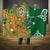 Australia And Ireland Rugby Hooded Blanket Walllabies And Shamrock Together