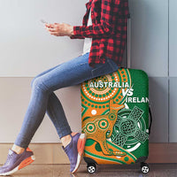 Australia And Ireland Rugby Luggage Cover Walllabies And Shamrock Together