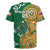 Australia And Ireland Rugby Custom Rugby Jersey Walllabies And Shamrock Together