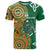 Australia And Ireland Rugby Custom T Shirt Walllabies And Shamrock Together
