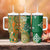 Australia And Ireland Rugby Custom Tumbler With Handle Walllabies And Shamrock Together