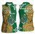 Australia And Ireland Rugby Custom Women Sleeveless Polo Shirt Walllabies And Shamrock Together
