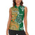 Australia And Ireland Rugby Custom Women Sleeveless Polo Shirt Walllabies And Shamrock Together
