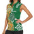 Australia And Ireland Rugby Custom Women Sleeveless Polo Shirt Walllabies And Shamrock Together