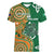 Australia And Ireland Rugby Custom Women V-Neck T-Shirt Walllabies And Shamrock Together