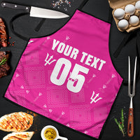 Custom Barbados 2026 Cricket Apron Tridents Rise Pink Version