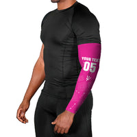 Custom Barbados 2026 Cricket Arm Sleeves Tridents Rise Pink Version