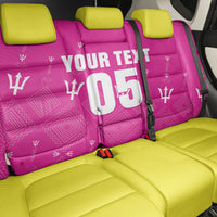 Custom Barbados 2026 Cricket Back Car Seat Cover Tridents Rise Pink Version