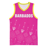 Custom Barbados 2026 Cricket Basketball Jersey Tridents Rise Pink Version