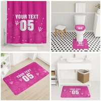 Custom Barbados 2026 Cricket Bathroom Set Tridents Rise Pink Version