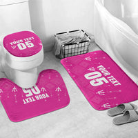 Custom Barbados 2026 Cricket Bathroom Set Tridents Rise Pink Version