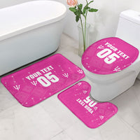 Custom Barbados 2026 Cricket Bathroom Set Tridents Rise Pink Version