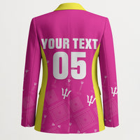 Custom Barbados 2026 Cricket Blazer Tridents Rise Pink Version