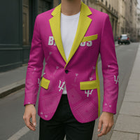 Custom Barbados 2026 Cricket Blazer Tridents Rise Pink Version