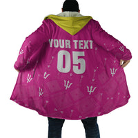 Custom Barbados 2026 Cricket Cloak Tridents Rise Pink Version