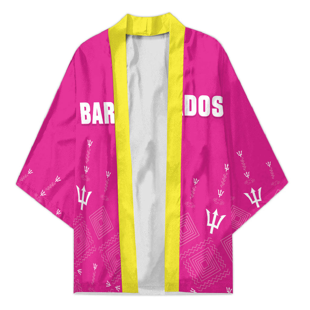 Custom Barbados 2026 Cricket Kimono Tridents Rise Pink Version