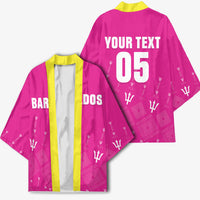 Custom Barbados 2026 Cricket Kimono Tridents Rise Pink Version
