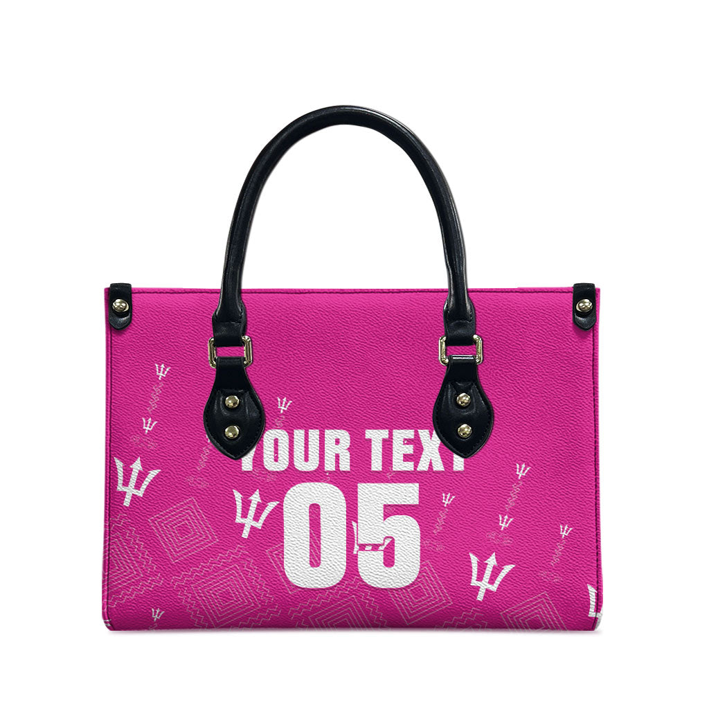 Custom Barbados 2026 Cricket Leather Bag Tridents Rise Pink Version