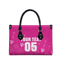 Custom Barbados 2026 Cricket Leather Bag Tridents Rise Pink Version