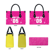 Custom Barbados 2026 Cricket Leather Bag Tridents Rise Pink Version