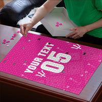 Custom Barbados 2026 Cricket Puzzle Tridents Rise Pink Version