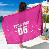 Custom Barbados 2026 Cricket Sarong Tridents Rise Pink Version
