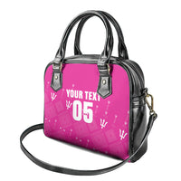 Custom Barbados 2026 Cricket Shoulder Handbag Tridents Rise Pink Version