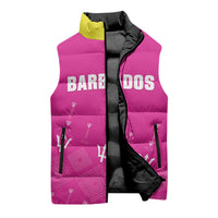 Custom Barbados 2026 Cricket Sleeveless Puffer Jacket Tridents Rise Pink Version