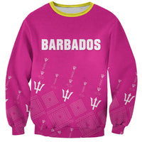 Custom Barbados 2026 Cricket Sweatshirt Tridents Rise Pink Version