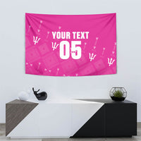 Custom Barbados 2026 Cricket Tapestry Tridents Rise Pink Version