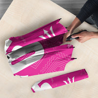 Custom Barbados 2026 Cricket Umbrella Tridents Rise Pink Version