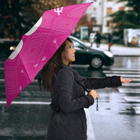 Custom Barbados 2026 Cricket Umbrella Tridents Rise Pink Version