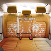 Netherlands 2024 Football Back Car Seat Cover Go Champions Oranje Lions LT05 - Wonder Print Shop