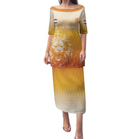 Custom Netherlands 2024 Football Family Matching Puletasi and Hawaiian Shirt Go Champions Oranje Lions LT05 - Wonder Print Shop