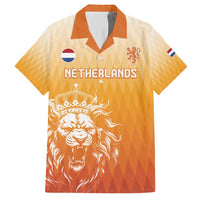 Custom Netherlands 2024 Football Family Matching Short Sleeve Bodycon Dress and Hawaiian Shirt Go Champions Oranje Lions LT05 - Wonder Print Shop