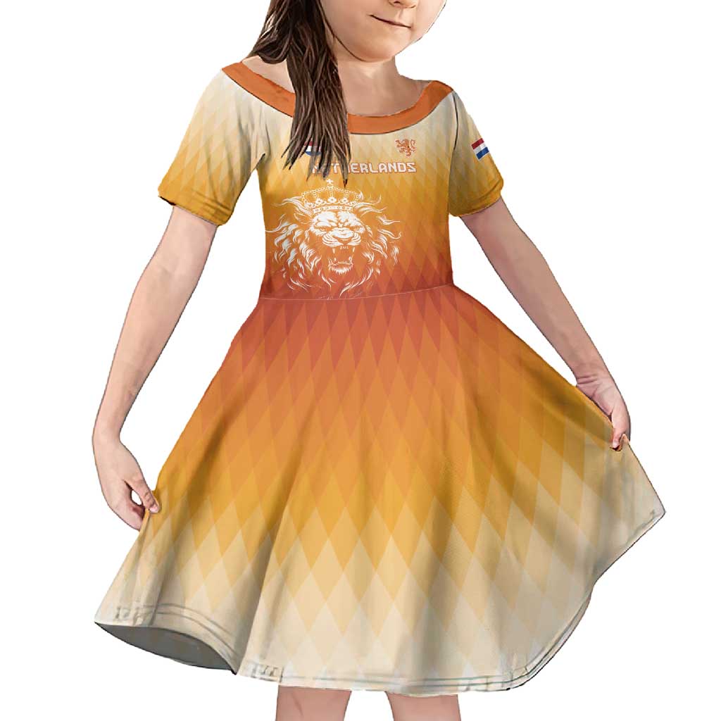 Custom Netherlands 2024 Football Family Matching Summer Maxi Dress and Hawaiian Shirt Go Champions Oranje Lions LT05 - Wonder Print Shop