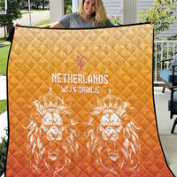Netherlands 2024 Football Quilt Go Champions Oranje Lions LT05 - Wonder Print Shop